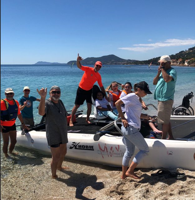 10 mai 2024:  Collectif mer et handicap et hôpitaux sur terrain de Léon Bérard