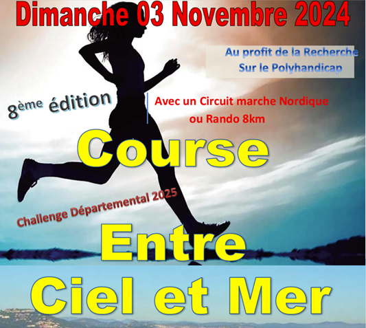 Course entre Ciel et Mer du 4 novembre 2024: participation de 4 bénévoles de Catakite&Co